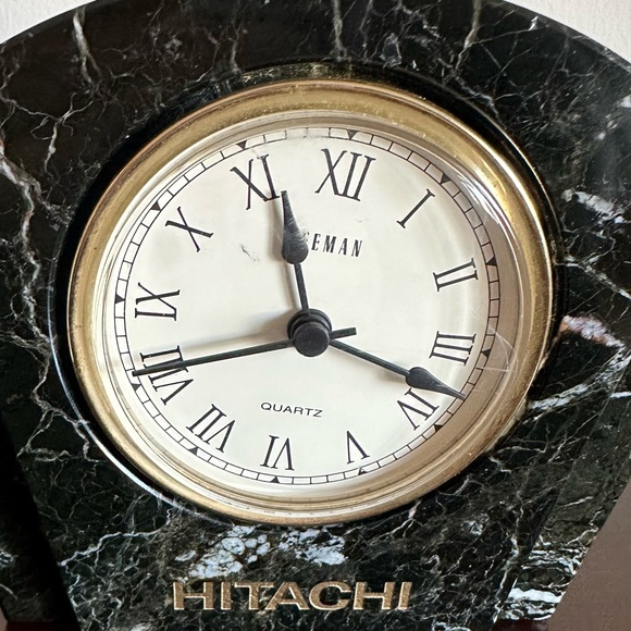 Old Lean Clock Black Marble - Picture 2 of 4